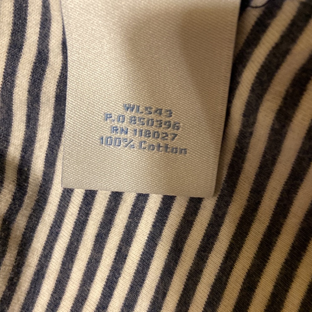 Boden Women’s Blue & White Striped Hoodie Pink accents Sz M EUC Medium Weight - Picture 12 of 17